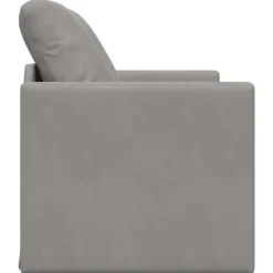 vidaXL Sofá cama de suelo 2 en 1 terciopelo 122x204x55 cm Gris claro
