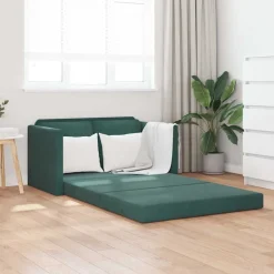 vidaXL Sofás-Sofá cama de suelo 2 en 1 terciopelo 122x204x55 cm