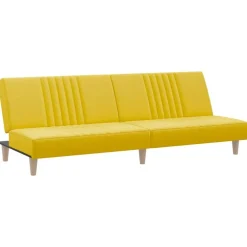 vidaXL Sofás-Sofá cama de tela claro