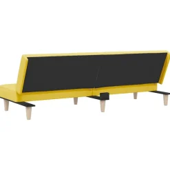 vidaXL Sofás-Sofá cama de tela claro