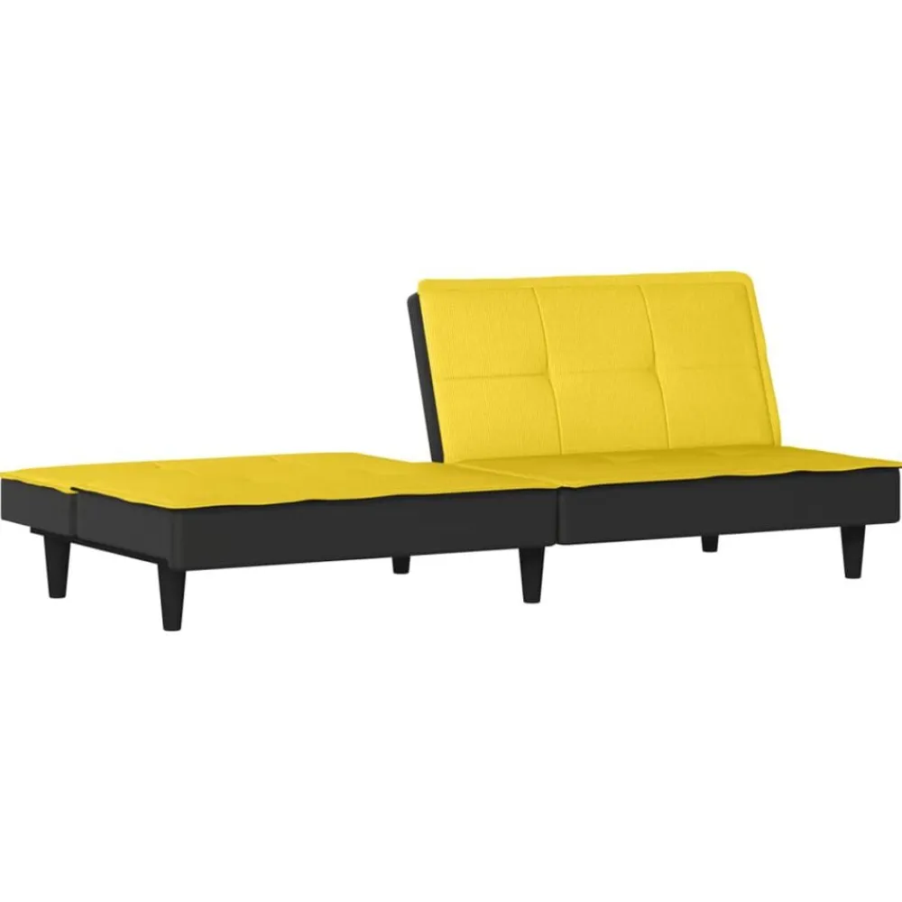 vidaXL Sofás-Sofá cama de tela claro