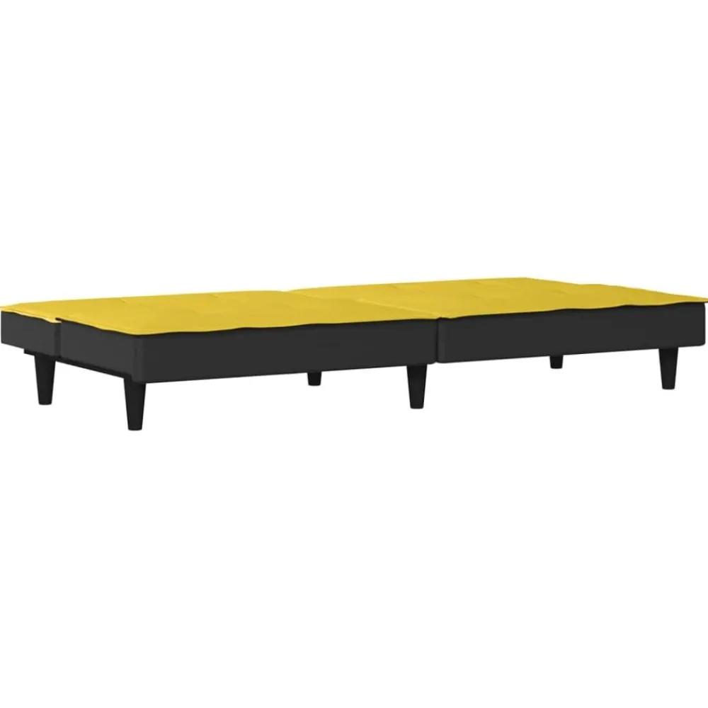vidaXL Sofás-Sofá cama de tela claro