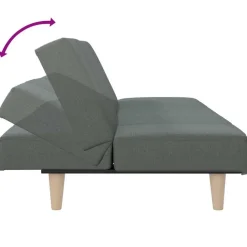 vidaXL Sofás-Sofá cama de tela