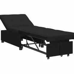 vidaXL Sofá cama desplegable 194 x 50 x 82 cm tela Negro