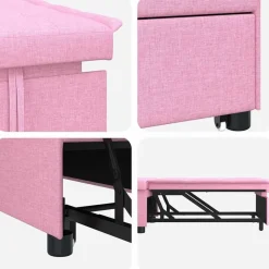 vidaXL Sofás-Sofá cama desplegable 194 x 50 x 82 cm tela