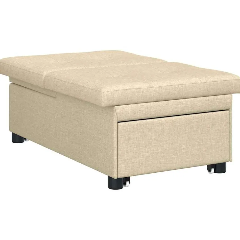 vidaXL Sofá cama desplegable 194 x 50 x 82 cm tela Crema Hot