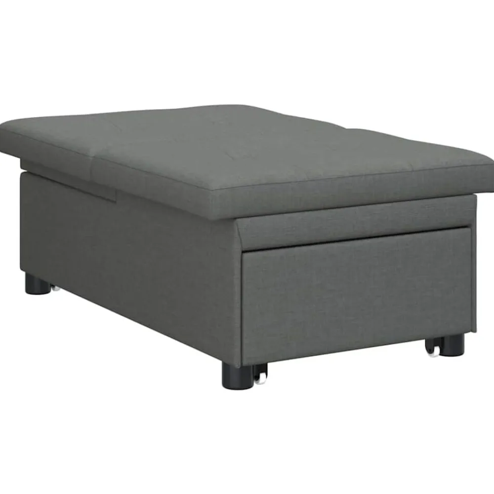 vidaXL Sofá cama desplegable 194 x 50 x 82 cm tela Gris oscuro Sale