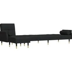vidaXL Sofás-Sofá cama en forma de L terciopelo 271x140x70 cm