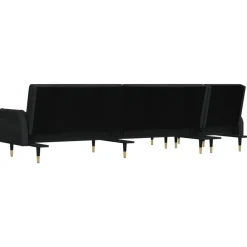 vidaXL Sofás-Sofá cama en forma de L terciopelo 271x140x70 cm