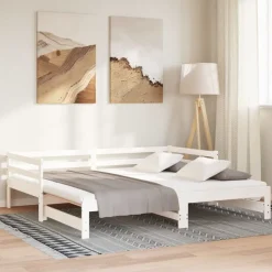 vidaXL Camas Y Accesorios-Sofá cama extraíble sin colchón 2x(90x200) cm