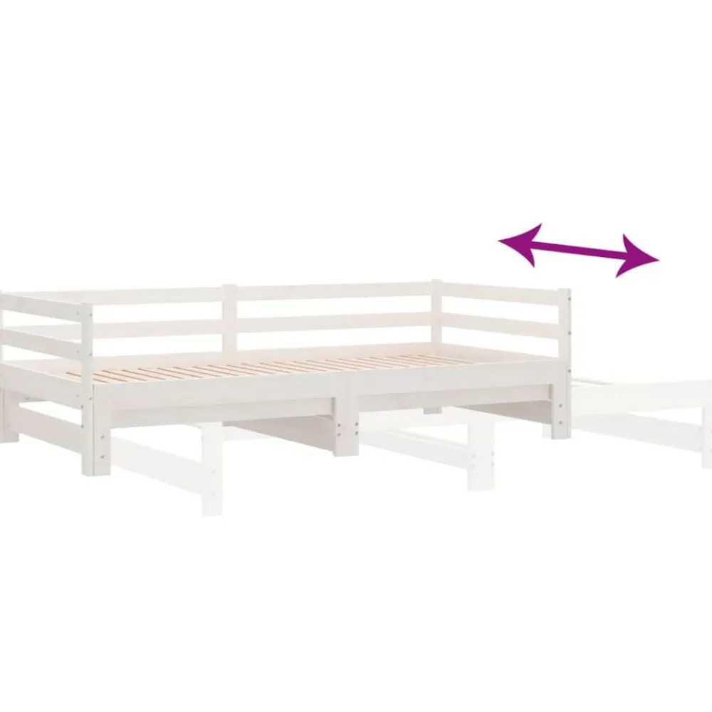 vidaXL Camas Y Accesorios-Sofá cama extraíble sin colchón 2x(90x200) cm