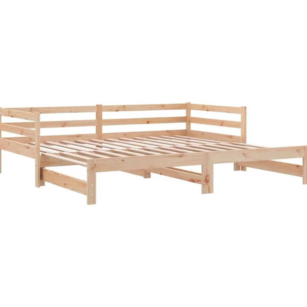 vidaXL Camas Y Accesorios-Sofá cama extraíble sin colchón 2x(90x200) cm