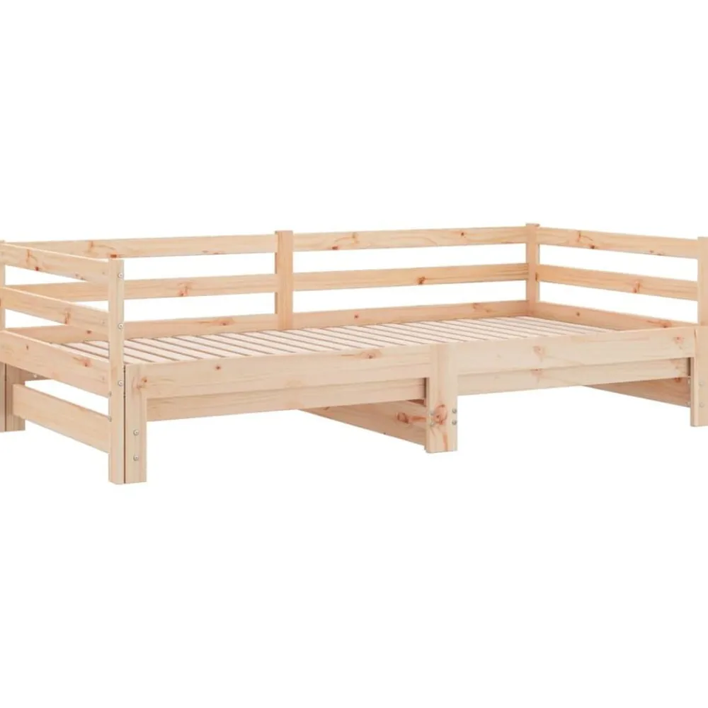 vidaXL Camas Y Accesorios-Sofá cama extraíble sin colchón 2x(90x200) cm
