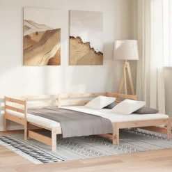 vidaXL Camas Y Accesorios-Sofá cama extraíble sin colchón 2x(90x200) cm
