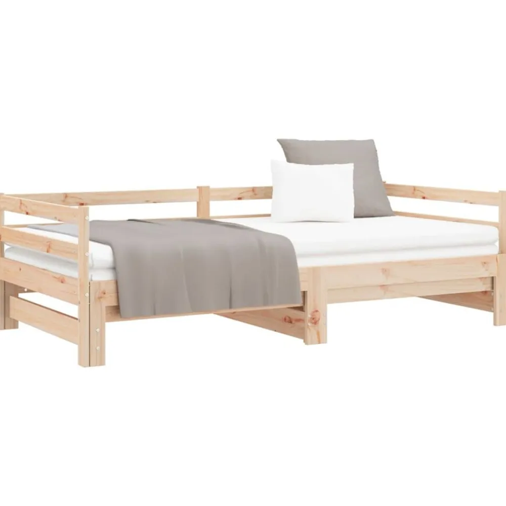 vidaXL Camas Y Accesorios-Sofá cama extraíble sin colchón 2x(90x200) cm