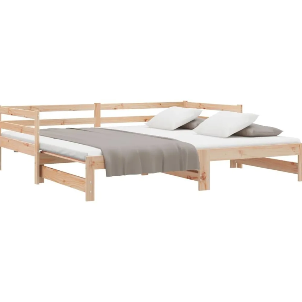 vidaXL Camas Y Accesorios-Sofá cama extraíble sin colchón 2x(90x200) cm