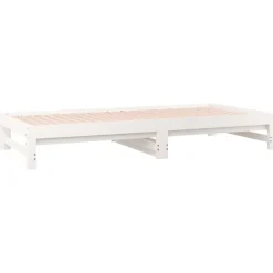 vidaXL Sofá cama extraíble sin colchón 2x(90x200) cm Blanco Sale