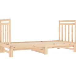 vidaXL Sofá cama extraíble sin colchón 2x(90x190) cm Natural Sale