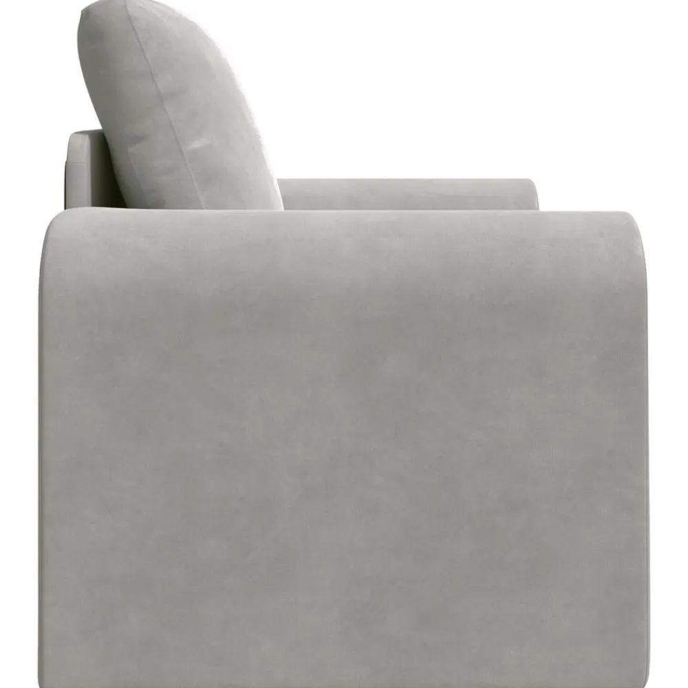 vidaXL Sofá cama 98 x 71 x 83 cm Terciopelo Gris claro Discount