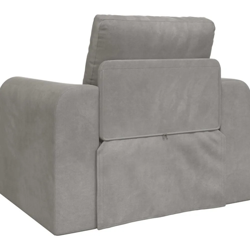 vidaXL Sofá cama 98 x 71 x 83 cm Terciopelo Gris claro Discount