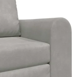 vidaXL Sofá cama 98 x 71 x 83 cm Terciopelo Gris claro Discount
