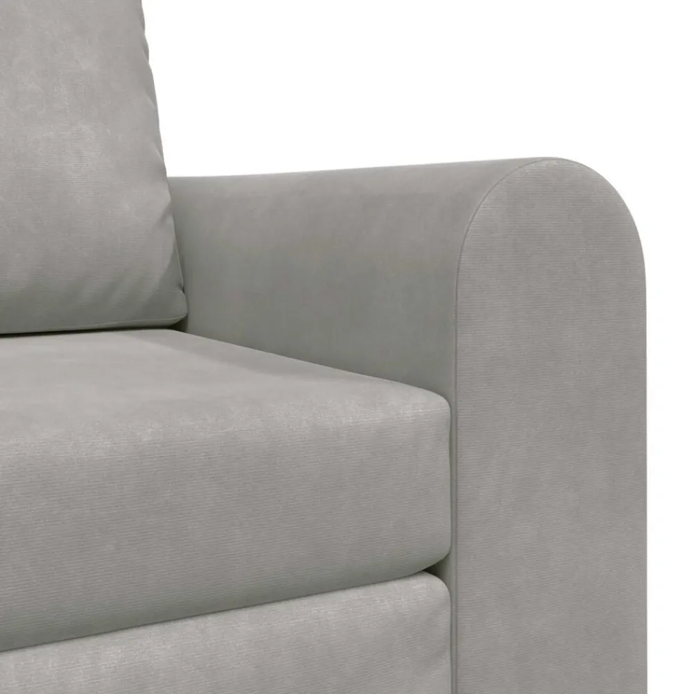 vidaXL Sofá cama 98 x 71 x 83 cm Terciopelo Gris claro Discount