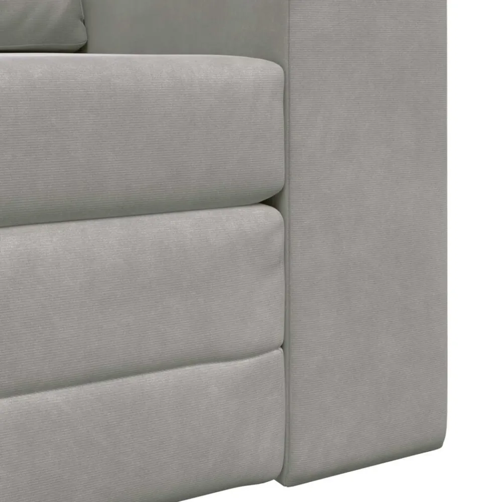 vidaXL Sofá cama 98 x 71 x 83 cm Terciopelo Gris claro Discount
