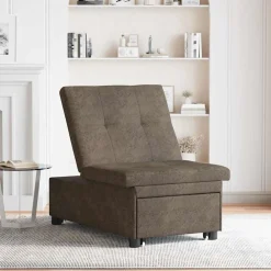vidaXL Sofá cama 194 x 67 x 82 cm Tela Huahua Gris oscuro Outlet