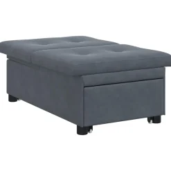 vidaXL Sofá cama 194 x 67 x 82 cm Terciopelo Gris oscuro Sale