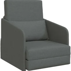 vidaXL Sofá cama 65 x 80 x 83 cm tela Gris oscuro Clearance
