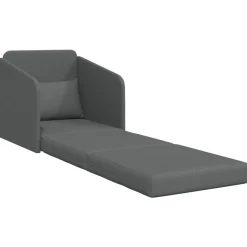 vidaXL Sofá cama 65 x 80 x 83 cm tela Gris oscuro Clearance