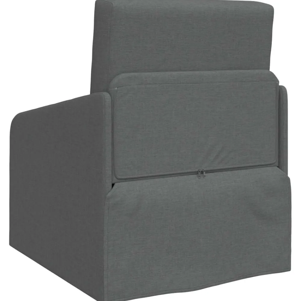 vidaXL Sofá cama 65 x 80 x 83 cm tela Gris oscuro Clearance
