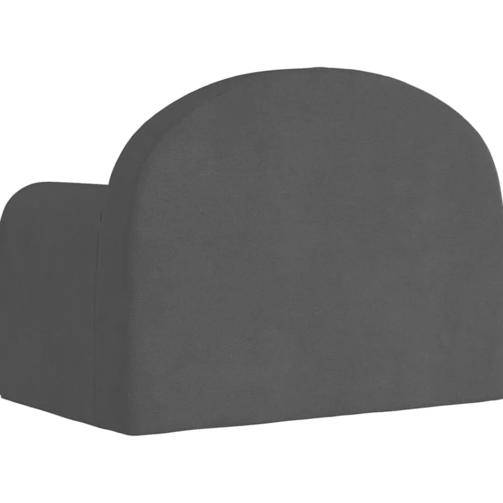 Niños vidaXL Mobiliario Para Bebés Y Niños Pequeños-Sofá cama infantil felpa suave gris