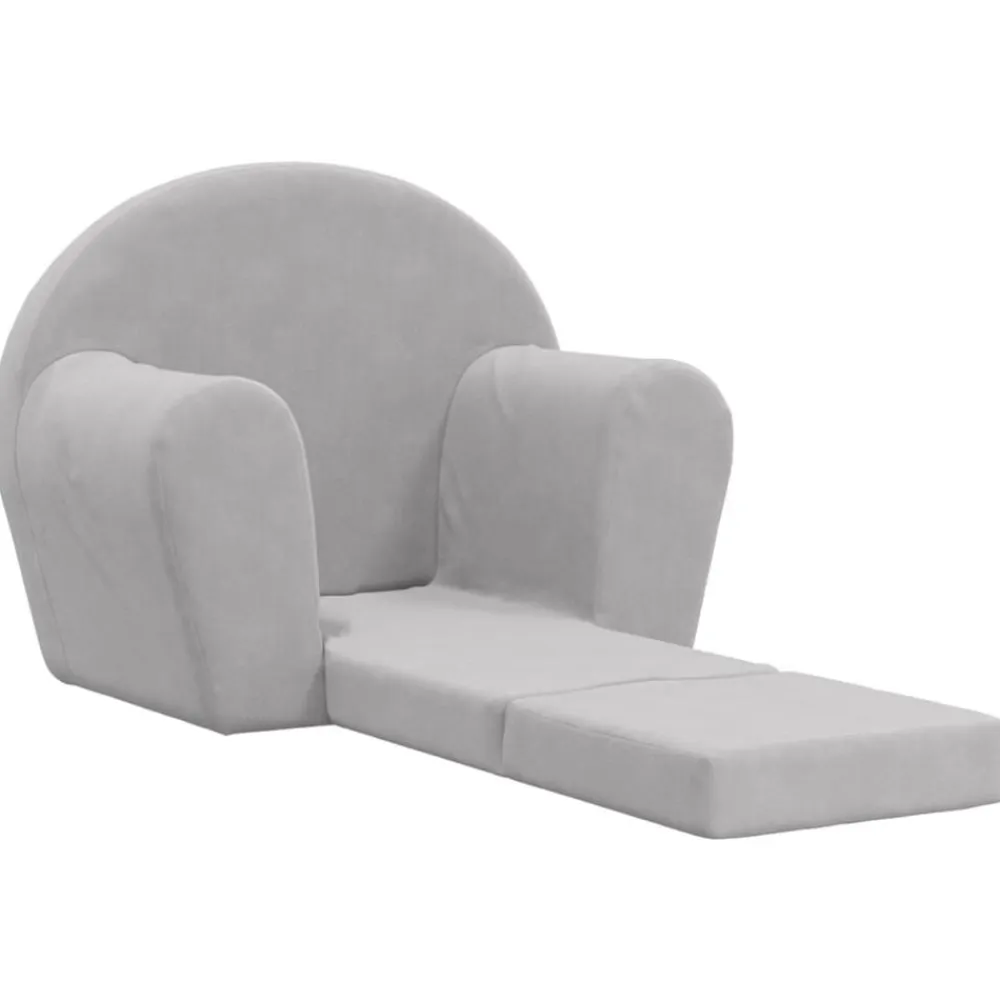 Niños vidaXL Mobiliario Para Bebés Y Niños Pequeños-Sofá cama infantil felpa suave