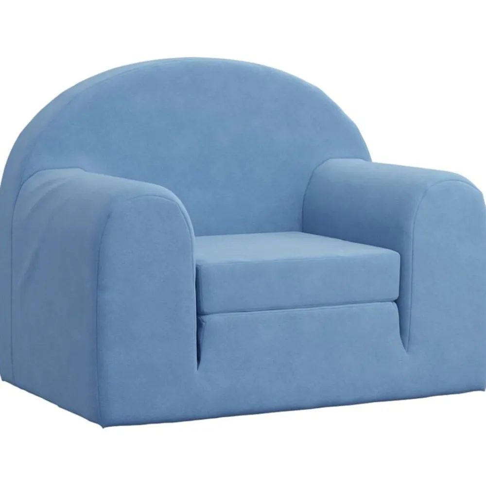 Niños vidaXL Mobiliario Para Bebés Y Niños Pequeños-Sofá cama infantil felpa suave