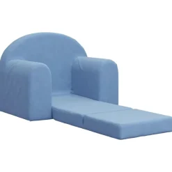 Niños vidaXL Mobiliario Para Bebés Y Niños Pequeños-Sofá cama infantil felpa suave