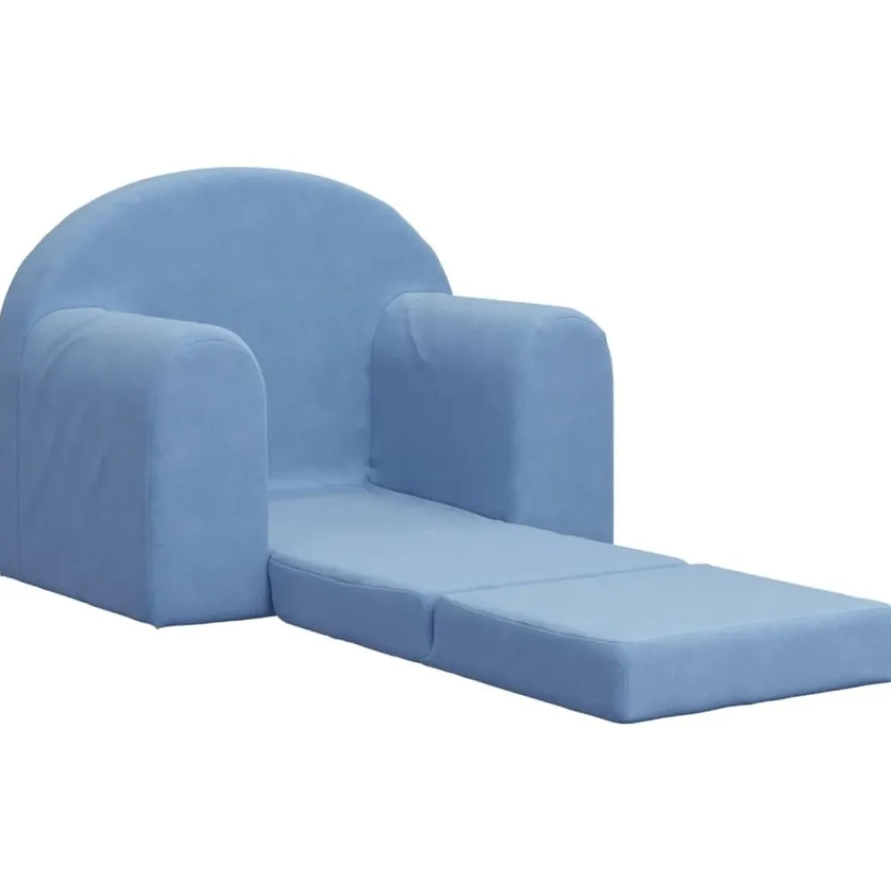 Niños vidaXL Mobiliario Para Bebés Y Niños Pequeños-Sofá cama infantil felpa suave