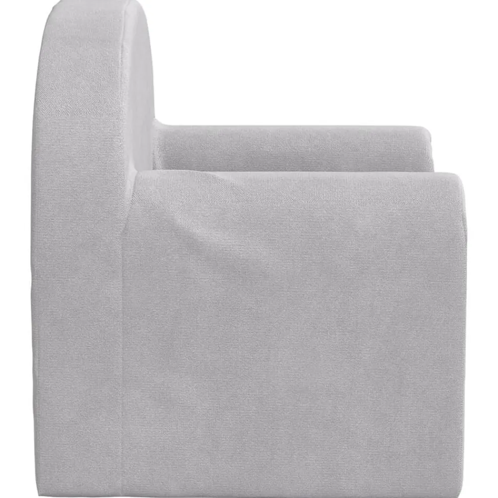 vidaXL Sofá cama infantil felpa suave Gris claro Online
