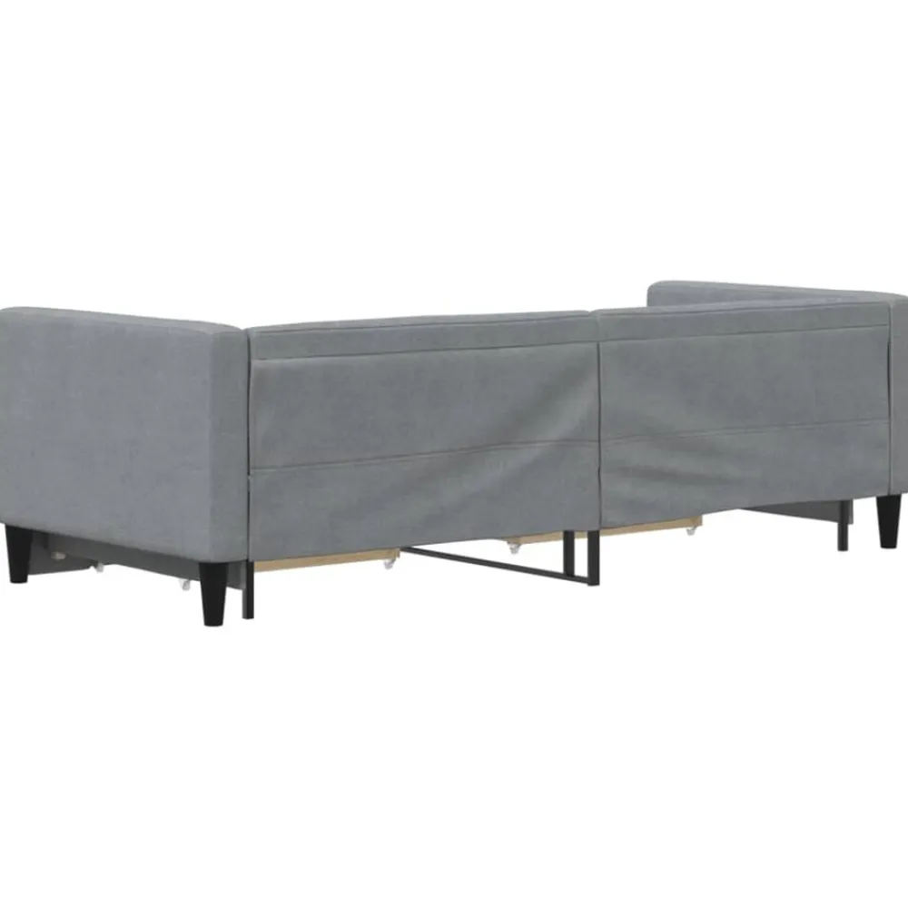vidaXL Camas Y Accesorios-Sofá cama nido con cajones tela 80x200 cm