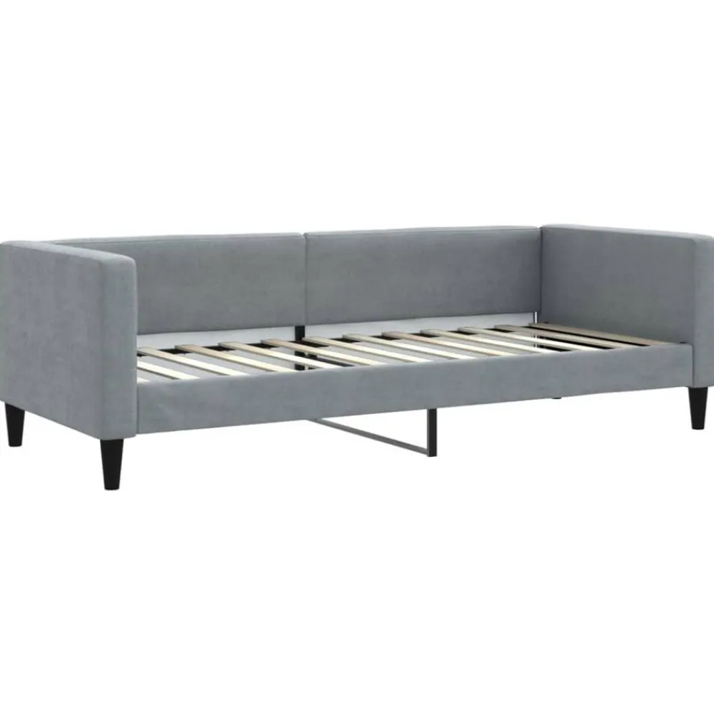 vidaXL Camas Y Accesorios-Sofá cama nido con cajones tela 80x200 cm