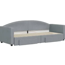 vidaXL Camas Y Accesorios-Sofá cama nido con cajones tela 80x200 cm