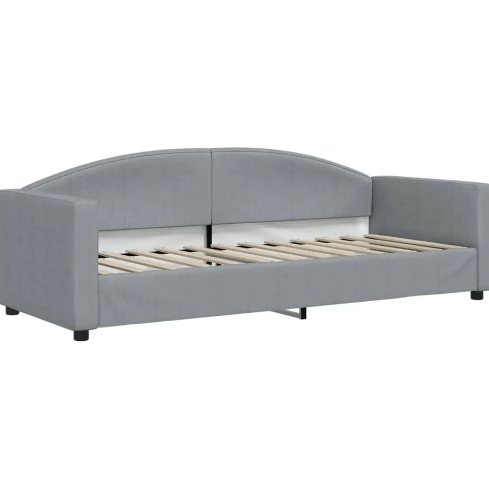 vidaXL Camas Y Accesorios-Sofá cama nido con cajones tela 80x200 cm
