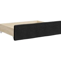 vidaXL Sofá cama nido con cajones tela 80x200 cm Negro Sale