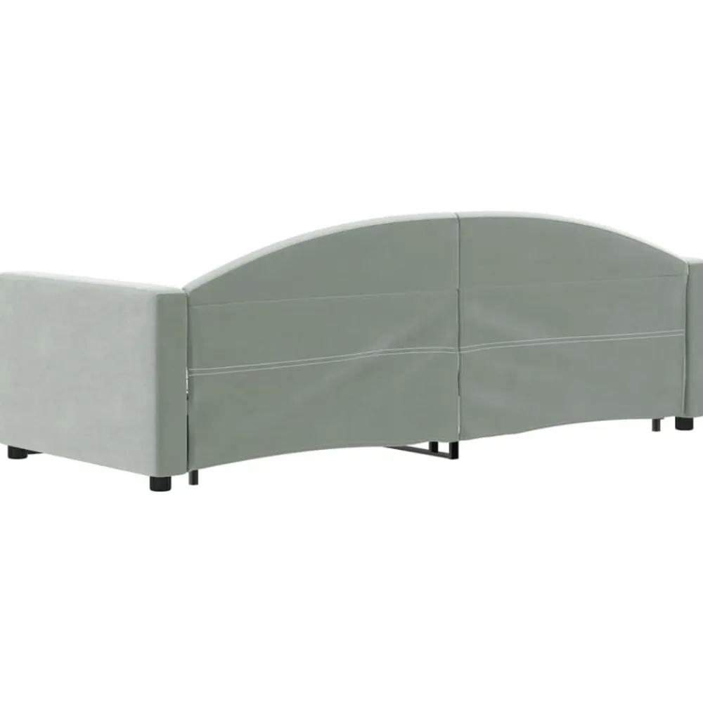 vidaXL Camas Y Accesorios-Sofá cama nido con cajones terciopelo 80x200 cm