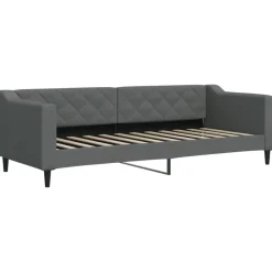 vidaXL Sofá cama nido con colchón tela 80x200 cm Gris oscuro Discount