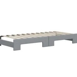 vidaXL Camas Y Accesorios-Sofá cama nido con colchón tela 80x200 cm