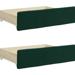 vidaXL Camas Y Accesorios-Sofá cama nido con cajones terciopelo 80x200 cm