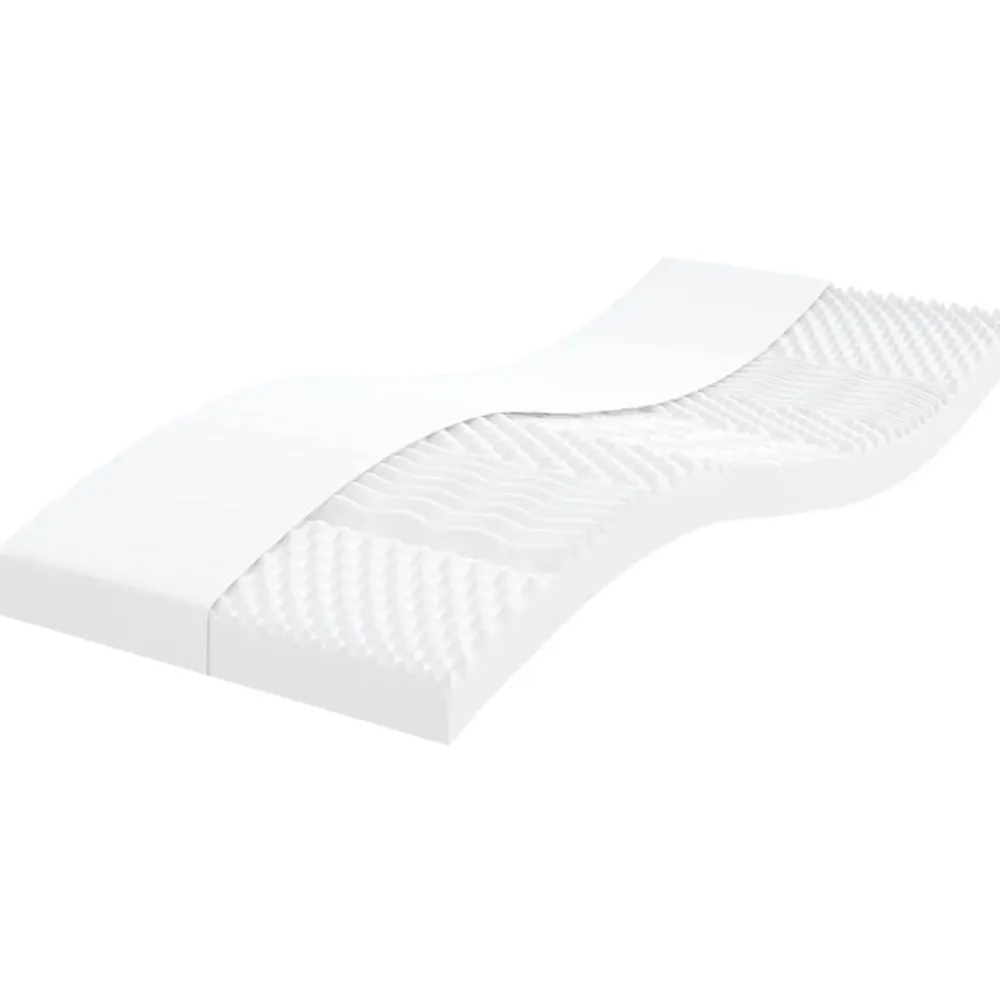vidaXL Sofá cama nido con colchón tela 80x200 cm Crema