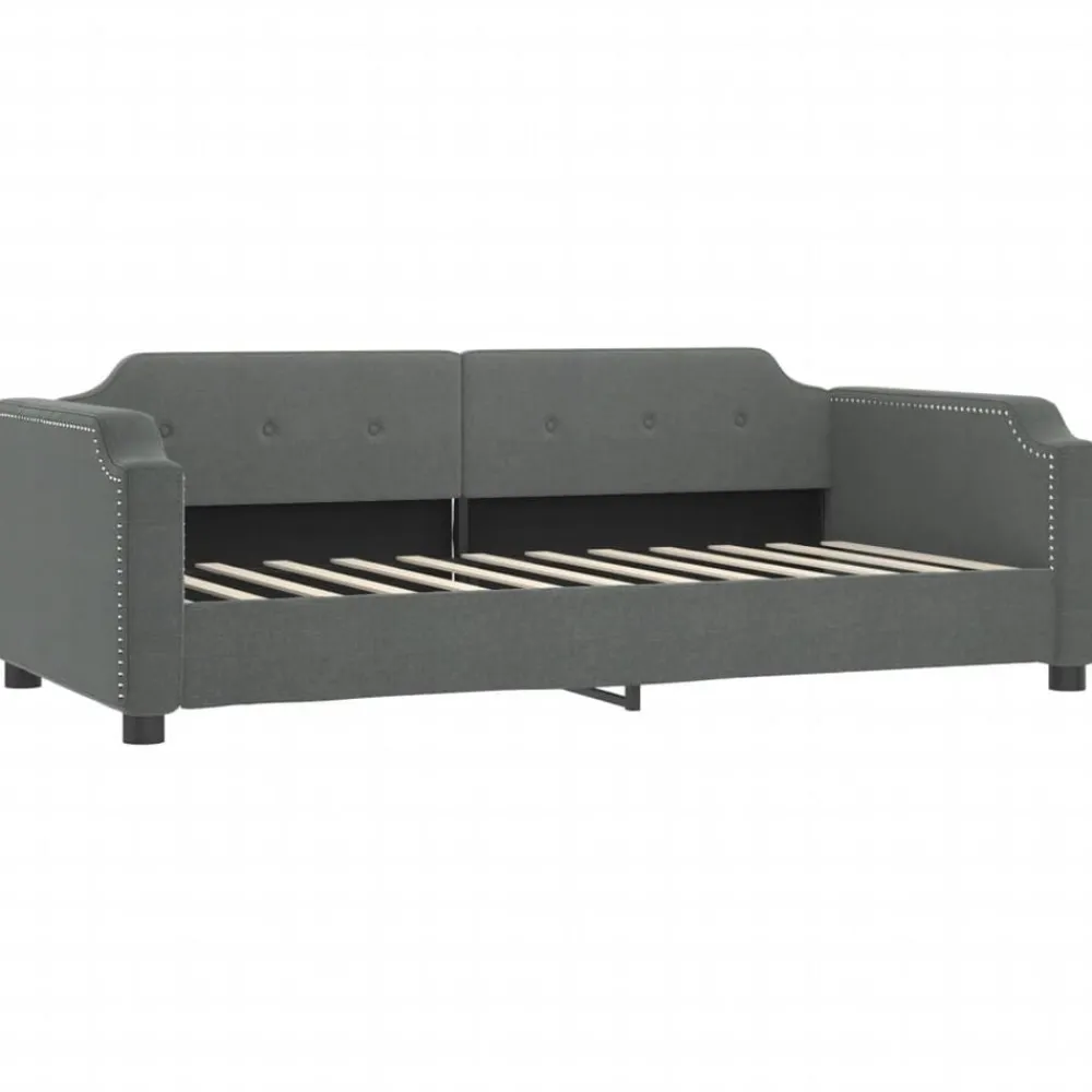 vidaXL Sofá cama nido con colchón tela 80x200 cm Gris oscuro Hot