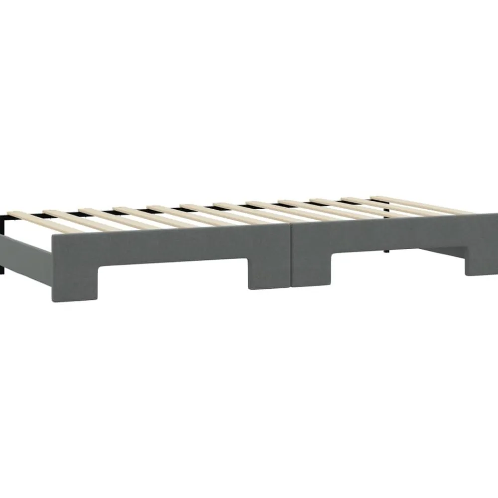 vidaXL Sofá cama nido con colchón tela 80x200 cm Gris oscuro Hot